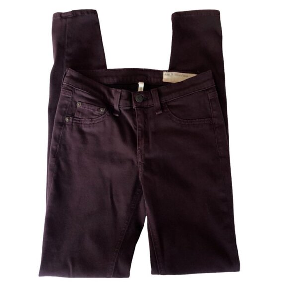 Rag & Bone Legging Jeans in Mulberry 25 - Picture 4 of 6
